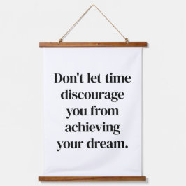 Lograr tu sueña madera con tapiz de pared