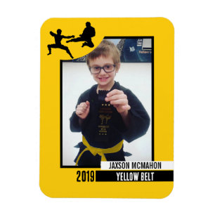 Logro del Cinturón de Karate Imán de fotografía fl