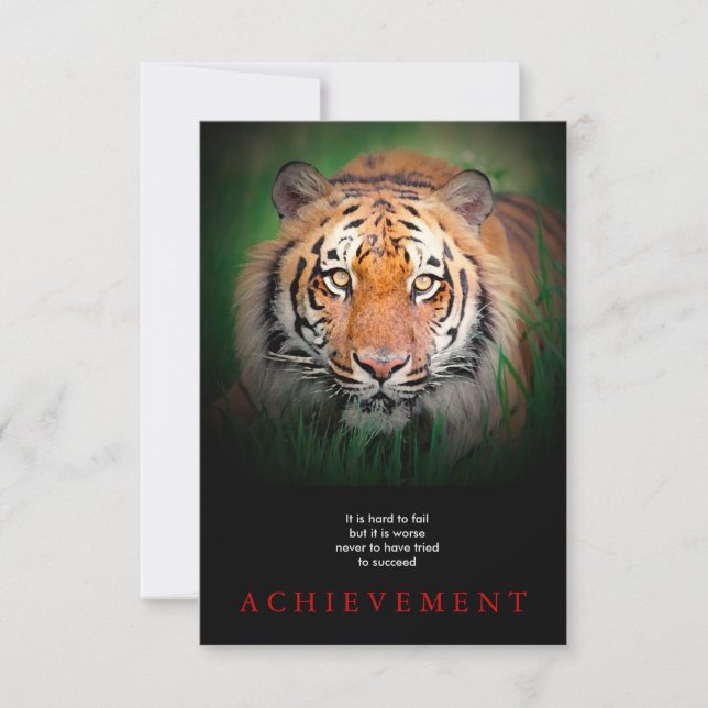 Logro motivacional del tigre (Anverso)
