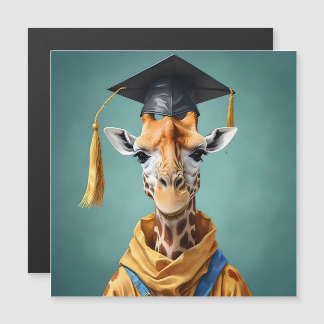 Logros importantes: Día de graduación de una jiraf (Anverso/Reverso)
