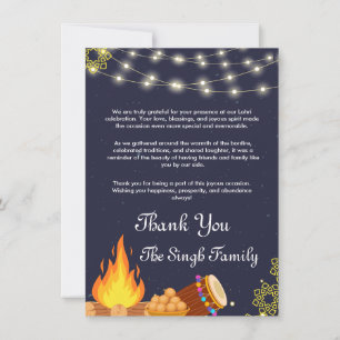 Lohri Tarjeta de agradecimiento