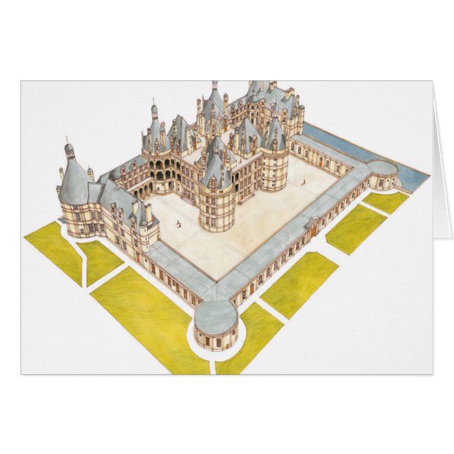 Loir-et-Cher de Chateau de Chambord Chambord (Anverso (Horizontal))