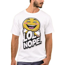 LOL Nope - Camiseta del Pegatina de actitud de Emo