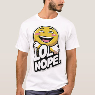LOL Nope - Camiseta del Pegatina de actitud de Emo