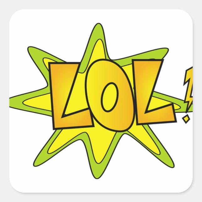 Lol Square Pegatina (Anverso)