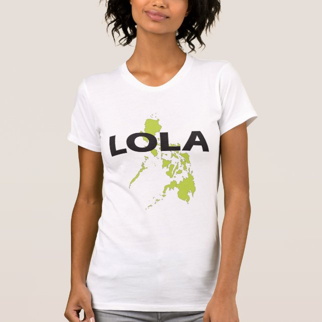 Lola con la camiseta del mapa de Filipinas (Anverso)