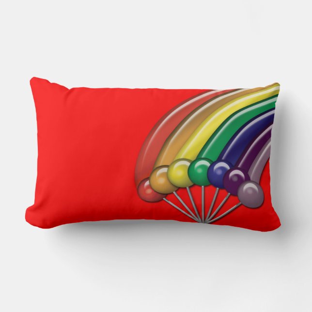 Lollipops y almohadas de Personalizable Rainbows (Anverso)