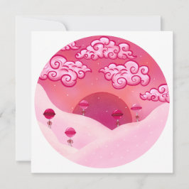 Lollipops y bonito nubes ilustracion