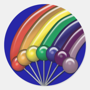 Lollipops y Pegatinas del Personalizable Rainbows