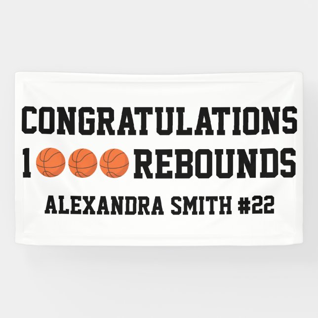 Lona 1000 Basketball Rebounds Career Team Player  (Horizontal)