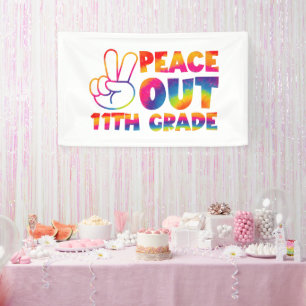 Lona 11º Grado de tinte de tie de 11º grado de Peace Ou
