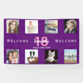 Lona 18.º chica de collage de fotos de la fiesta de cum