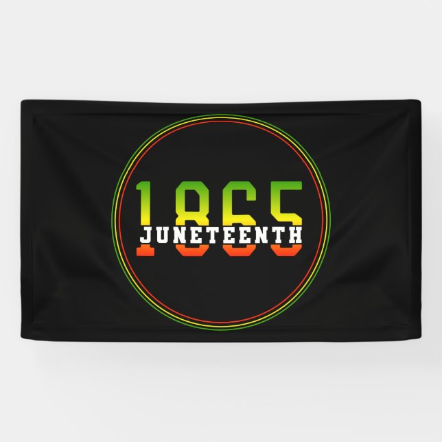 Lona 18 de junio de 1865 celebrando la libertad de los  (Horizontal)