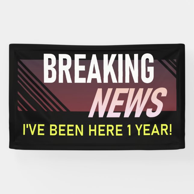 Lona 1 año de trabajo Aniversario 1ª Apreciación de los (Horizontal)