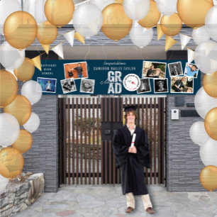 Lona 2025 Silver GRAD 10 Photo Modern Graduation Party