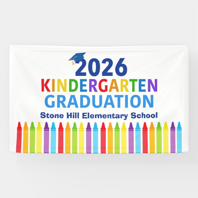 Lona 2026 Kindergarten Graduation Elementary School (Horizontal)