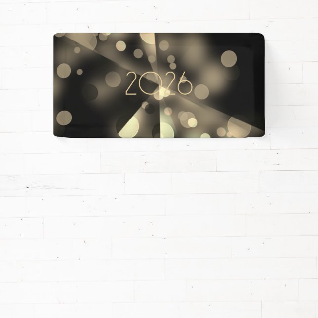 Lona 2026 new year with golden bubbles (in situ)