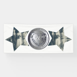 Lona 20° Aniversario del Boda Platino Fotos de 2 Estrel