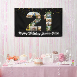 Lona 21° aniversario de Collage de fotos