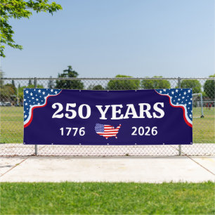 Lona 250º Aniversario América 1776-2026 Cumpleaños EE.