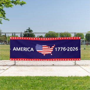 Lona 250º Aniversario América 1776-2026 Cumpleaños EE. 