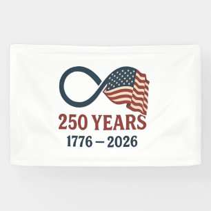 Lona 250 Aniversario 1776-2026 Estados Unidos Patriótic