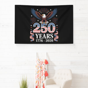 Lona 250 Aniversario EE. UU. 1776 2026 Águila Patriótic