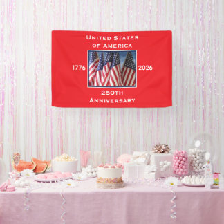 Lona 250° Aniversario Patriótico de los Estados Unidos