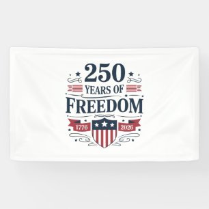 Lona 250 Años De Libertad 1776 2026 250º 4 De Julio