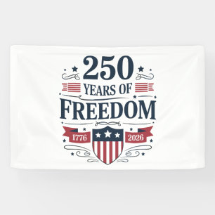 Lona 250 Años De Libertad 1776 2026 250º 4 De Julio