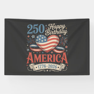 Lona 250 cumpleaños USA 250 años