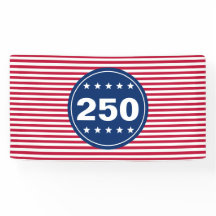 250 Estrellas y Franjas Rojo Blanco y Azul Patriót
