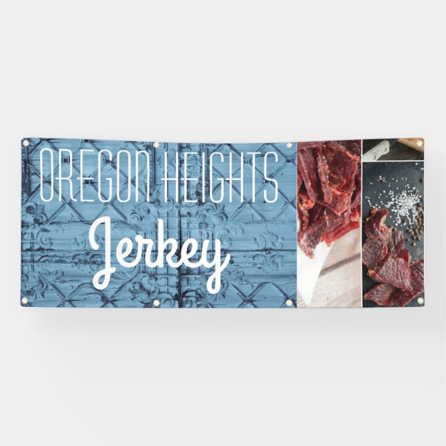 Lona 2.5'x6' Invitación de negocio Panel de estaño ruso (Horizontal)