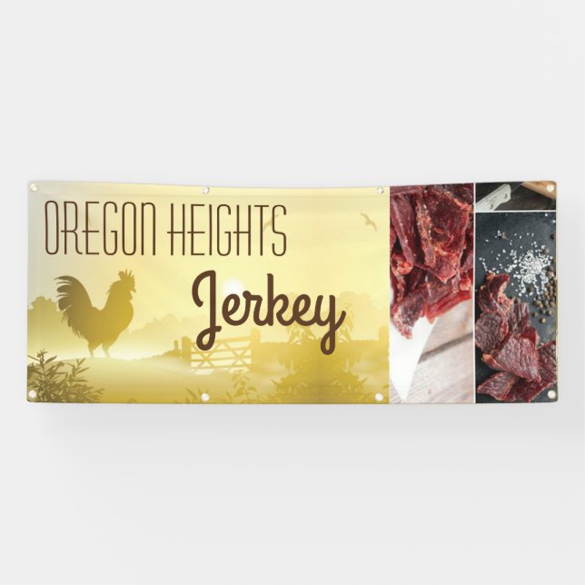 Lona 2.5'x6' Invitación de negocios Sunny Morning Farm  (Horizontal)