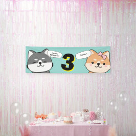 Lona 3.ª Fiesta Personalizable Shiba Inu