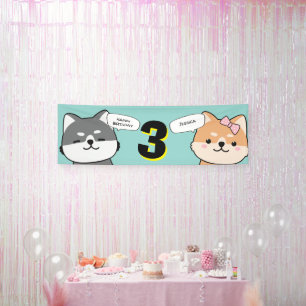 Lona 3.ª Fiesta Personalizable Shiba Inu