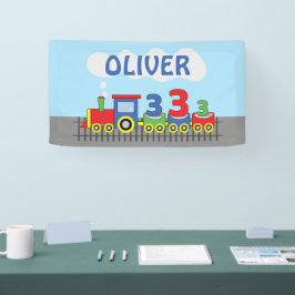 Lona 3.ᵉʳ nombre de personalización del tren de cumplea