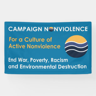 Lona 3' x 5' bandera del Nonviolence de la campaña