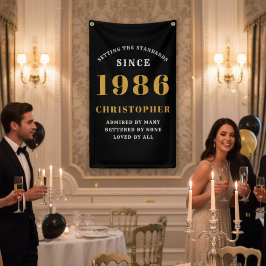 Lona 40.º cumpleaños Nacido en 1984 Añadir nombre oro n