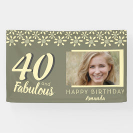 Lona 40 y fabulosa foto acuática de la margarita amaril