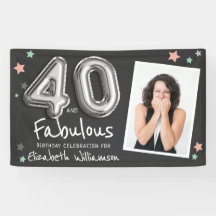 40 y fabuloso Relieve metalizado Estrellas de glob