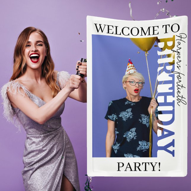 Lona 40th Birthday Photo college Party  (Subido por el creador)