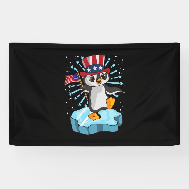 Lona 4 De Julio De 2021 Pingüino (Horizontal)
