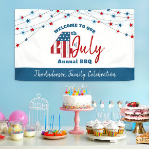 Lona 4 de julio Estrellas de la bandera de los Estados