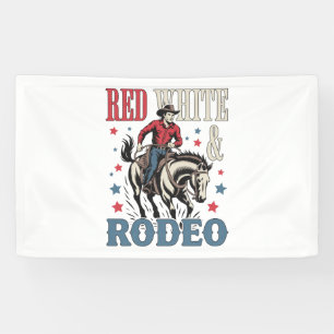 Lona 4 de julio Rodeo Cowboy