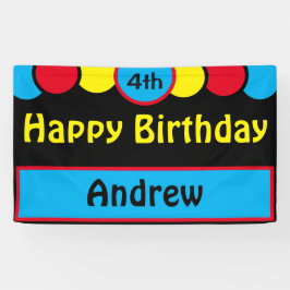 Lona 4to cumpleaños feliz Andrew