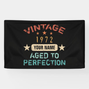 Lona 50.ª Fiesta de Cumpleaños 1972 Añadir tu nombre