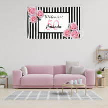 50.ª fiesta de cumpleaños estriberas blancas negra