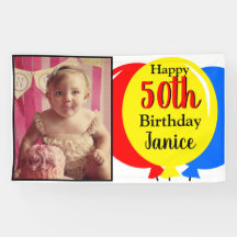 50.ª foto de globos coloridos de cumpleaños