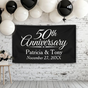 Lona 50.º aniversario Boda personalizado